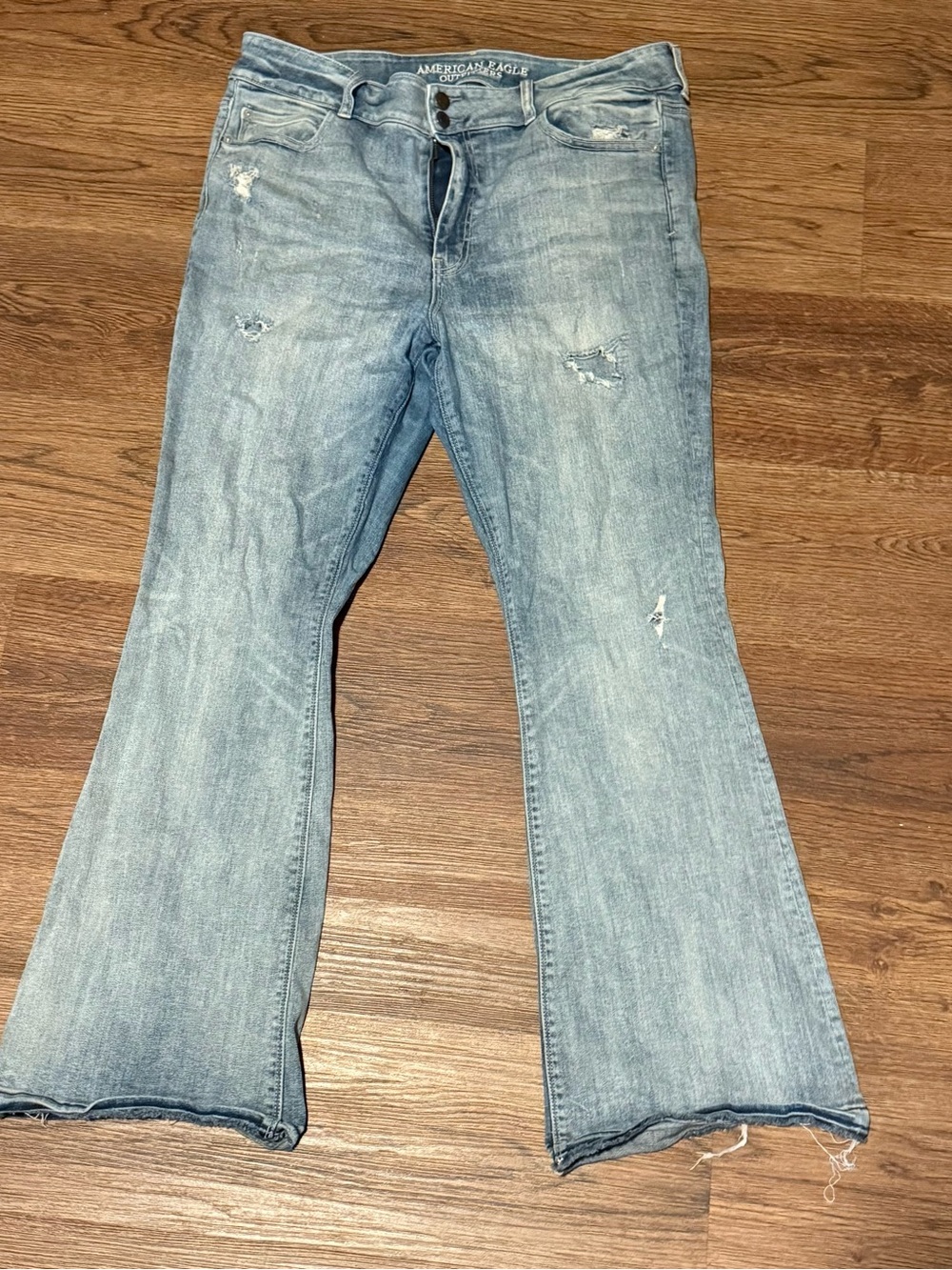 American Eagle Outfitters Light Wash Flare Jeans